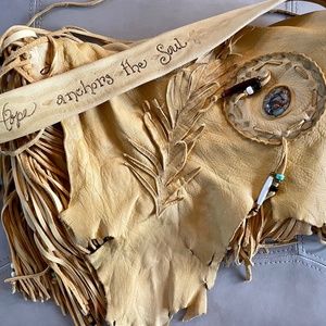 Custom Leather Fringe Crossbody Bag
